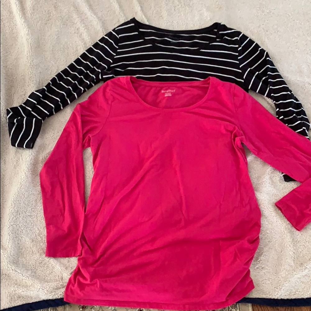 2 pk of Maternity long sleeve shirts
